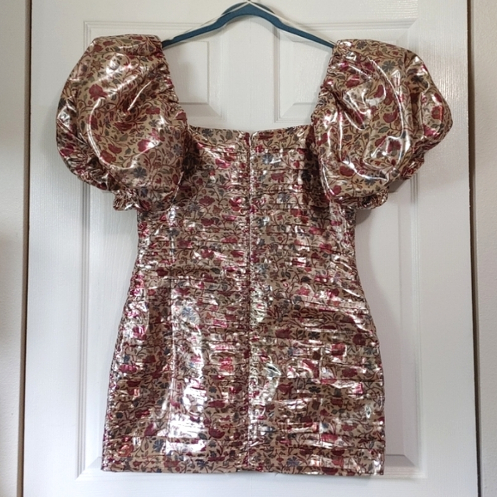 RHODE Suzette Cream Vichy Rose Mini Dress - Picture 6 of 16
